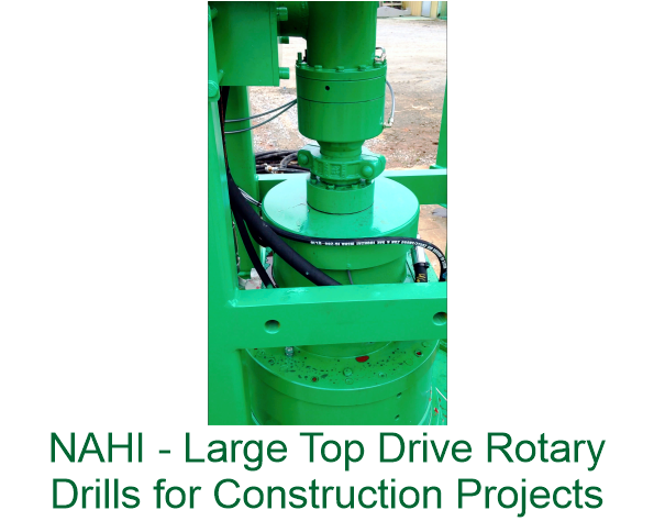 Nahi Large Top Drive Rotary Drills For Construction Projects